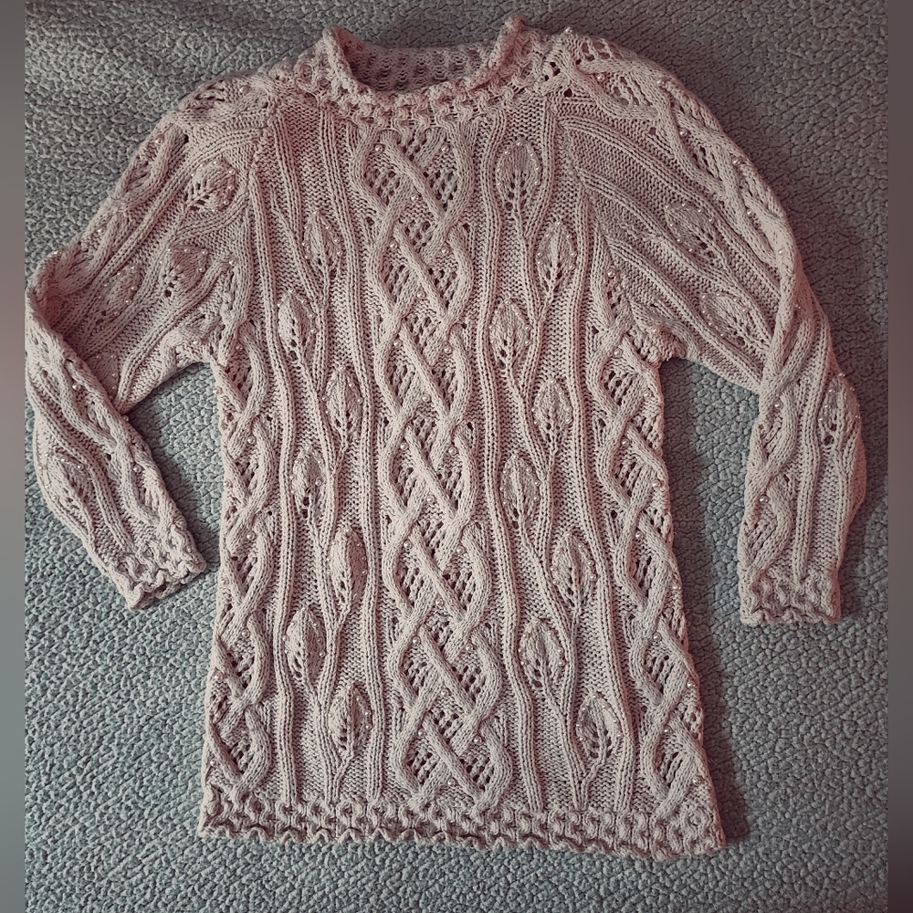 Yarn Works Hand Knit Petite Sweater Dress - Picture 2 of 11